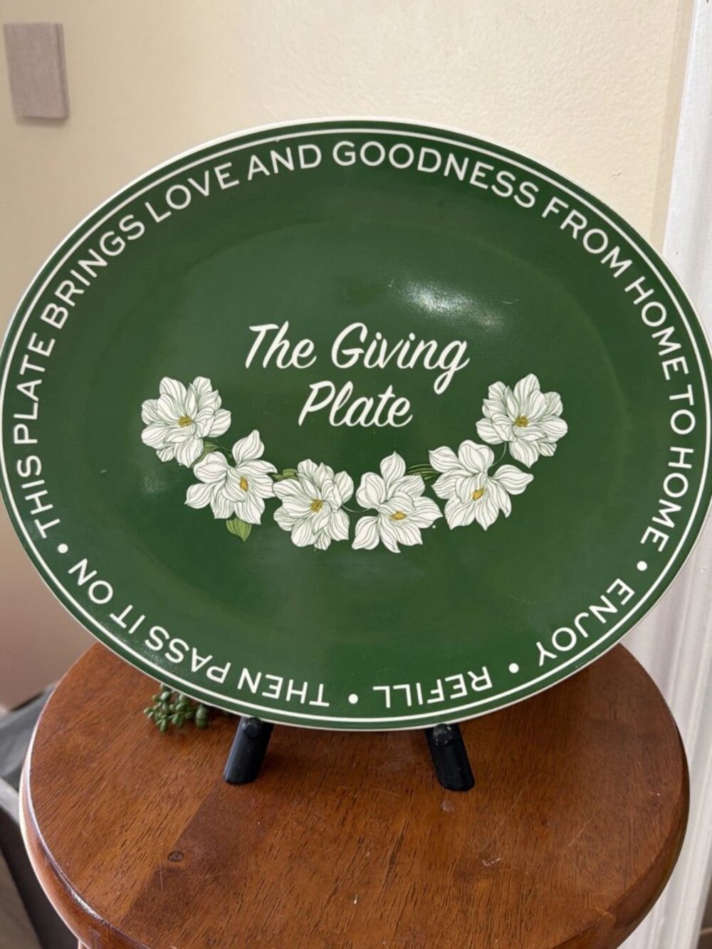 DRAPER JAMES RSVP Giving Plate - Magnolia Green